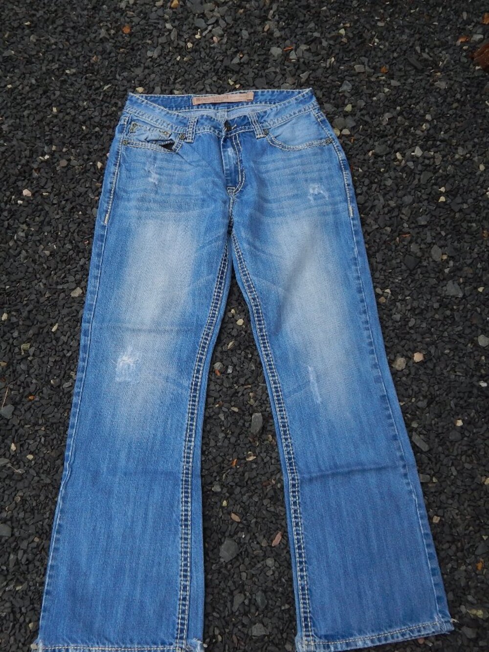 Rock & Roll Cowboy Denim DOuble Barrel Bootcut Jeans Size 33/34